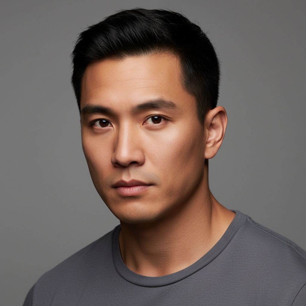 Athletic Asian Man - Professional model photography