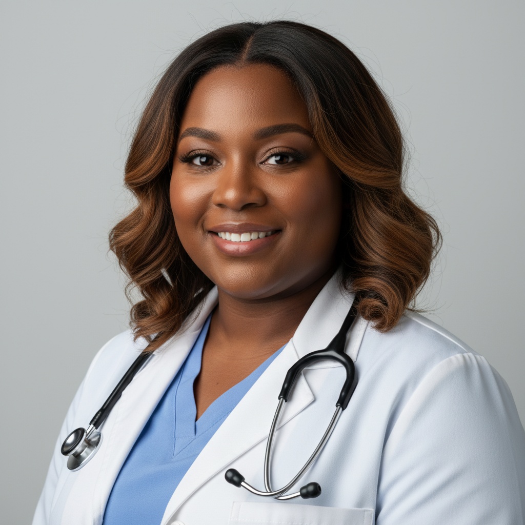 Curvy African American Woman - Professional model photography