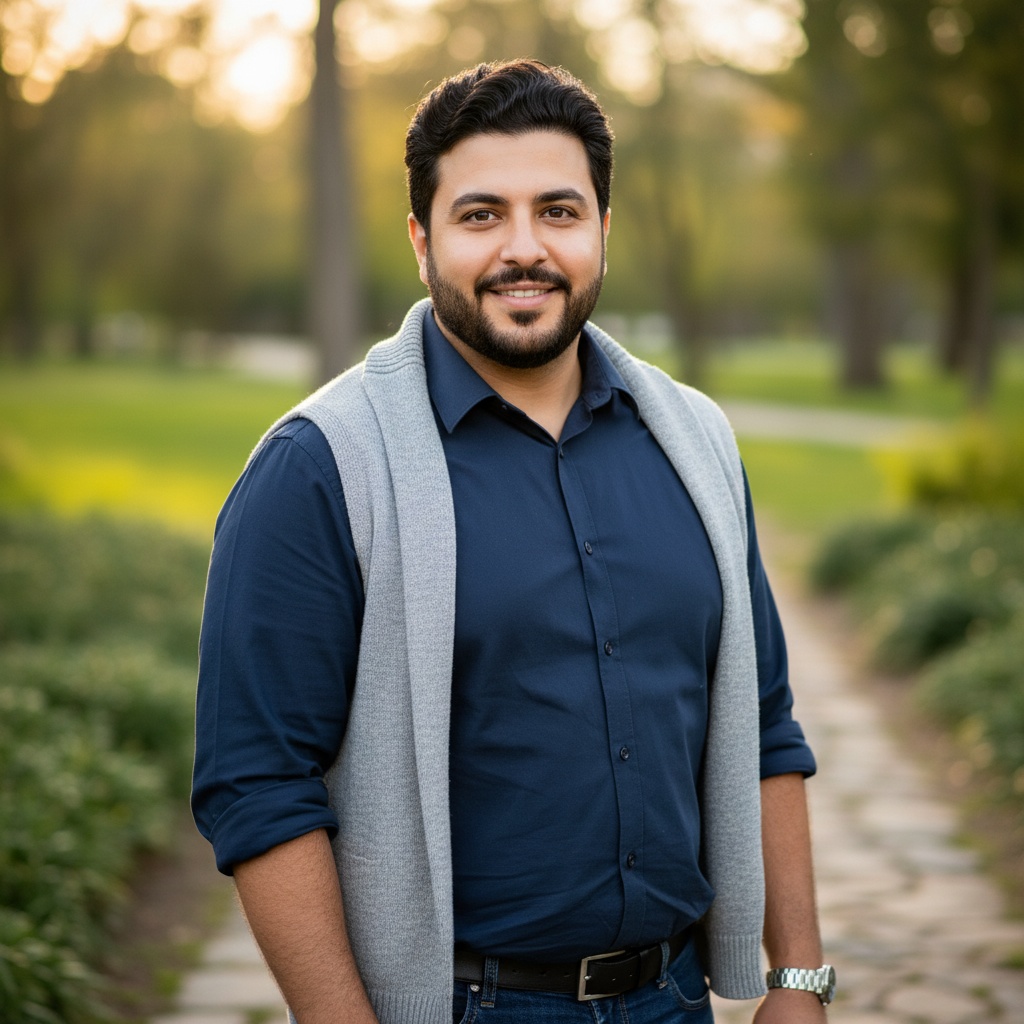 Curvy Middle Eastern Man - Professional model photography