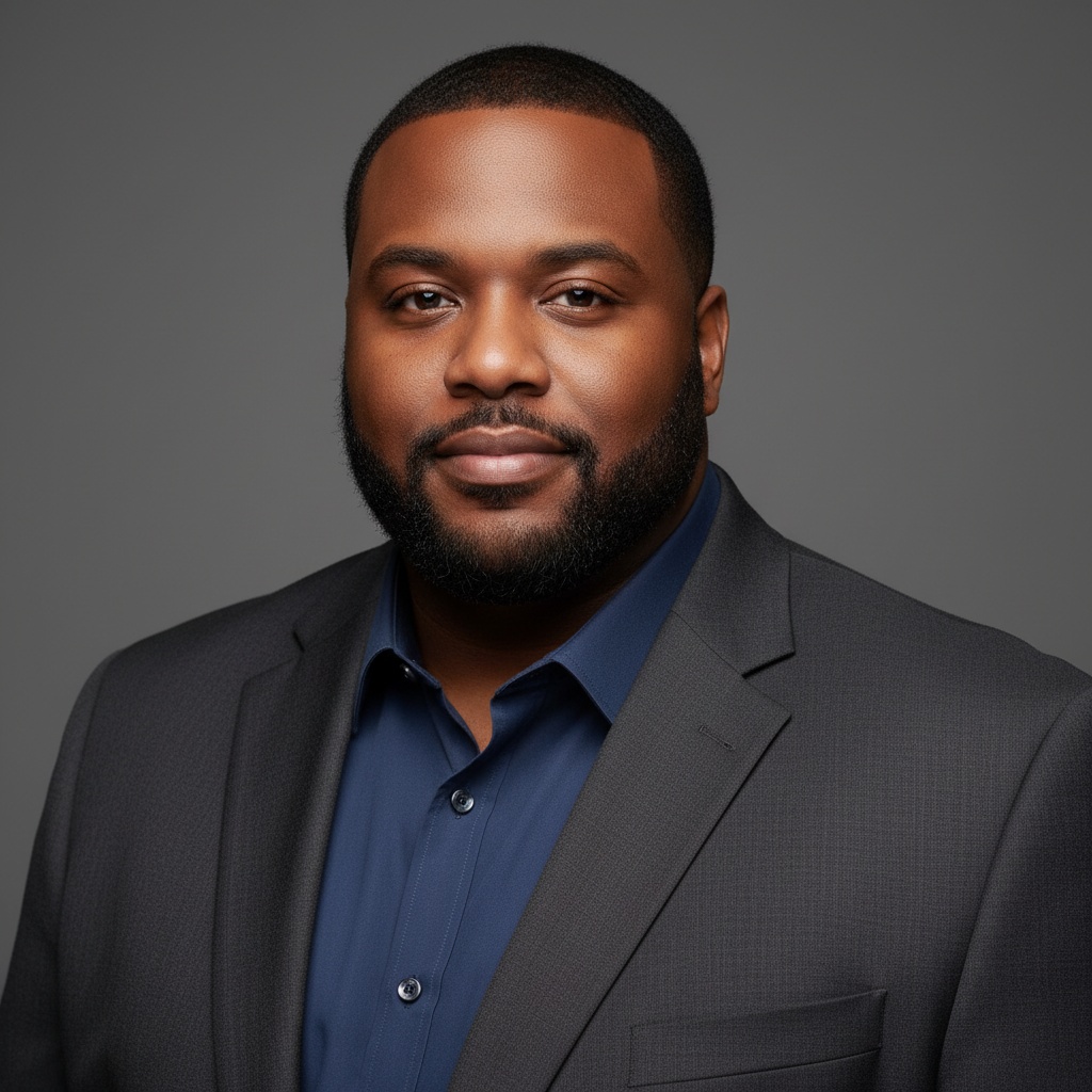 Plus Size African American Man - Professional model photography