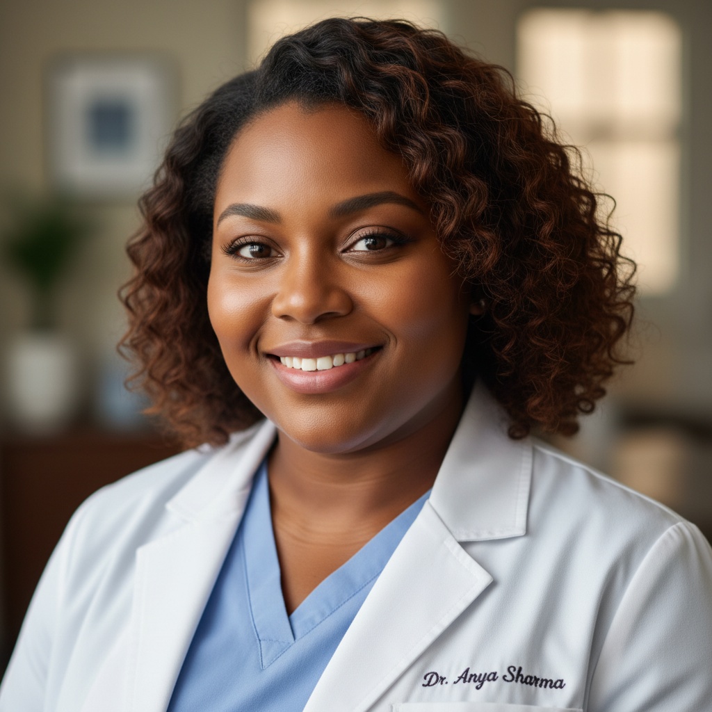 Plus Size African American Woman - Professional model photography